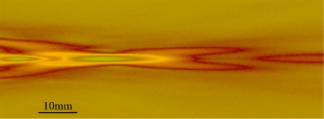 Measured radiation pattern of a BAT-5 transducer under impulsive excitation