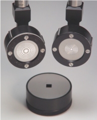 Photograph of zone-plate focussed BAT-2 transducers.