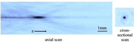 Measured radiation patterns of a BAT-2 transducer under toneburst excitation